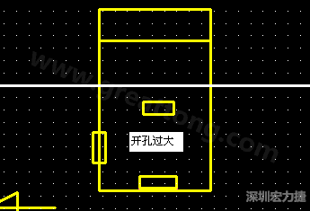 PCB設(shè)計時后焊元件焊盤開孔過大容易使焊錫流進插座造成短路。