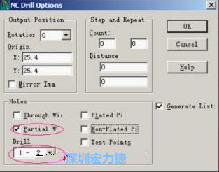 轉(zhuǎn)完Gerber后，接著還需轉(zhuǎn)鉆孔，通孔和盲、埋孔的轉(zhuǎn)法有所不同，轉(zhuǎn)通孔只須點(diǎn)擊Add，在彈出的窗口Document Name輸入文件名